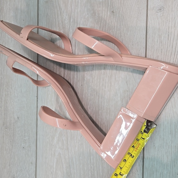 Jeffrey Campbell Women's Pink Block Heel Sandals Square Toe Shoes Sz 9 - Picture 8 of 11